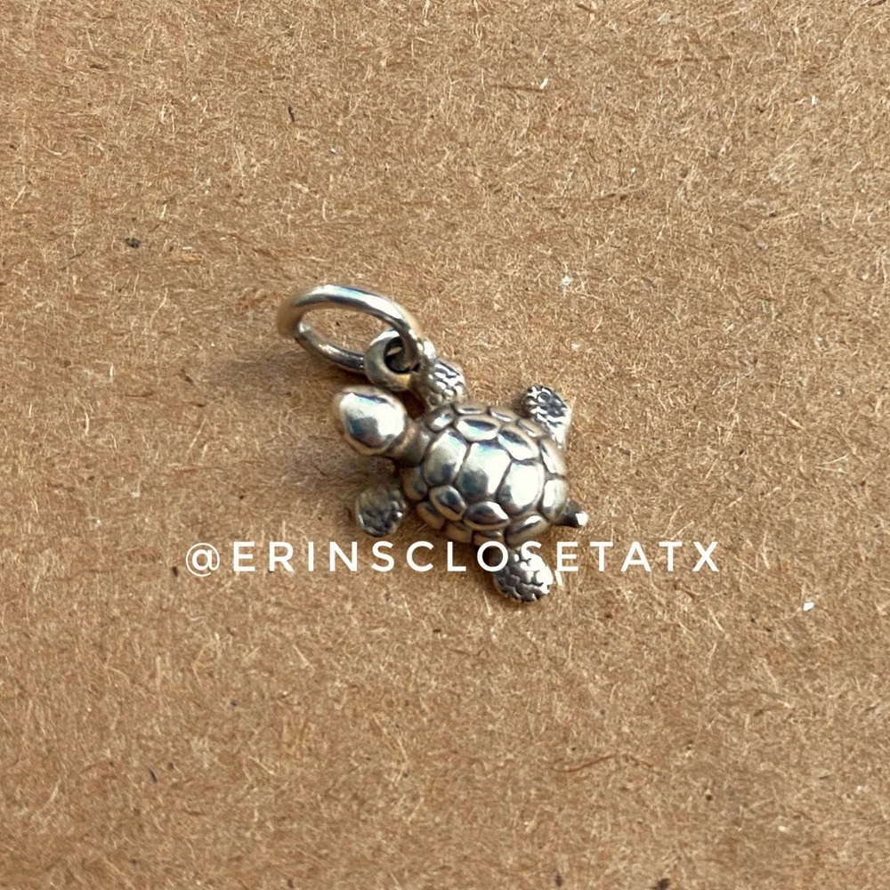 James Avery Turtle Charm - sterling silver